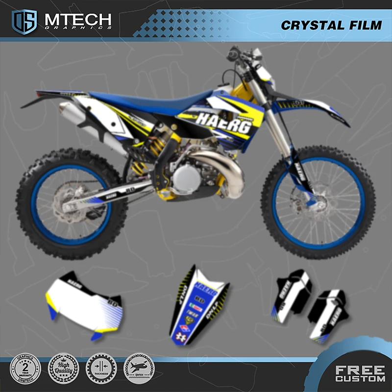 

DSMTECH обтекатель мотоцикла, графический фон, наклейки, наборы наклеек для Husaberg TE 2011 2012, номер, имя на заказ 006