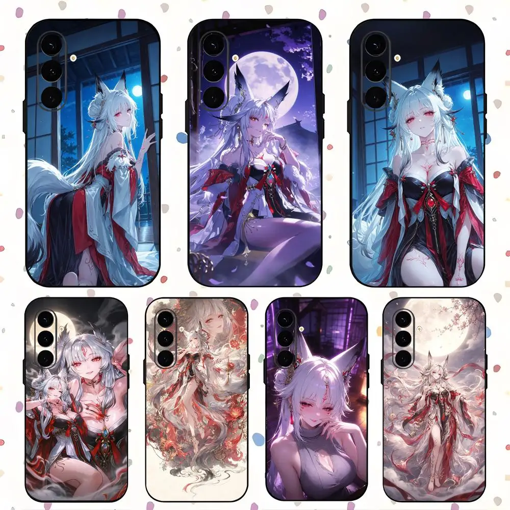 Wuthering Waves Hsin Jianxin Phone Case For Samsung Galaxy S26 S25 S24 S23 S22 S21 Plus Ultra Note20 Soft Black