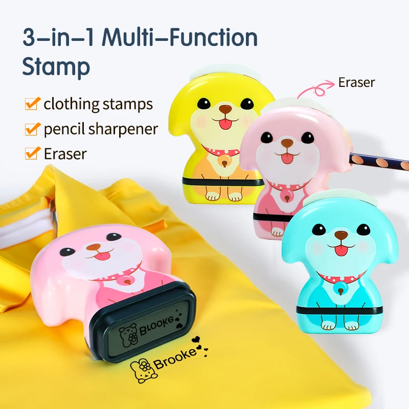 Custom Name Seals Stamp for Baby Teachers Kids Children's Clothing Waterproof Not Faded DIY Personalized Name Stamp Clothes Toys