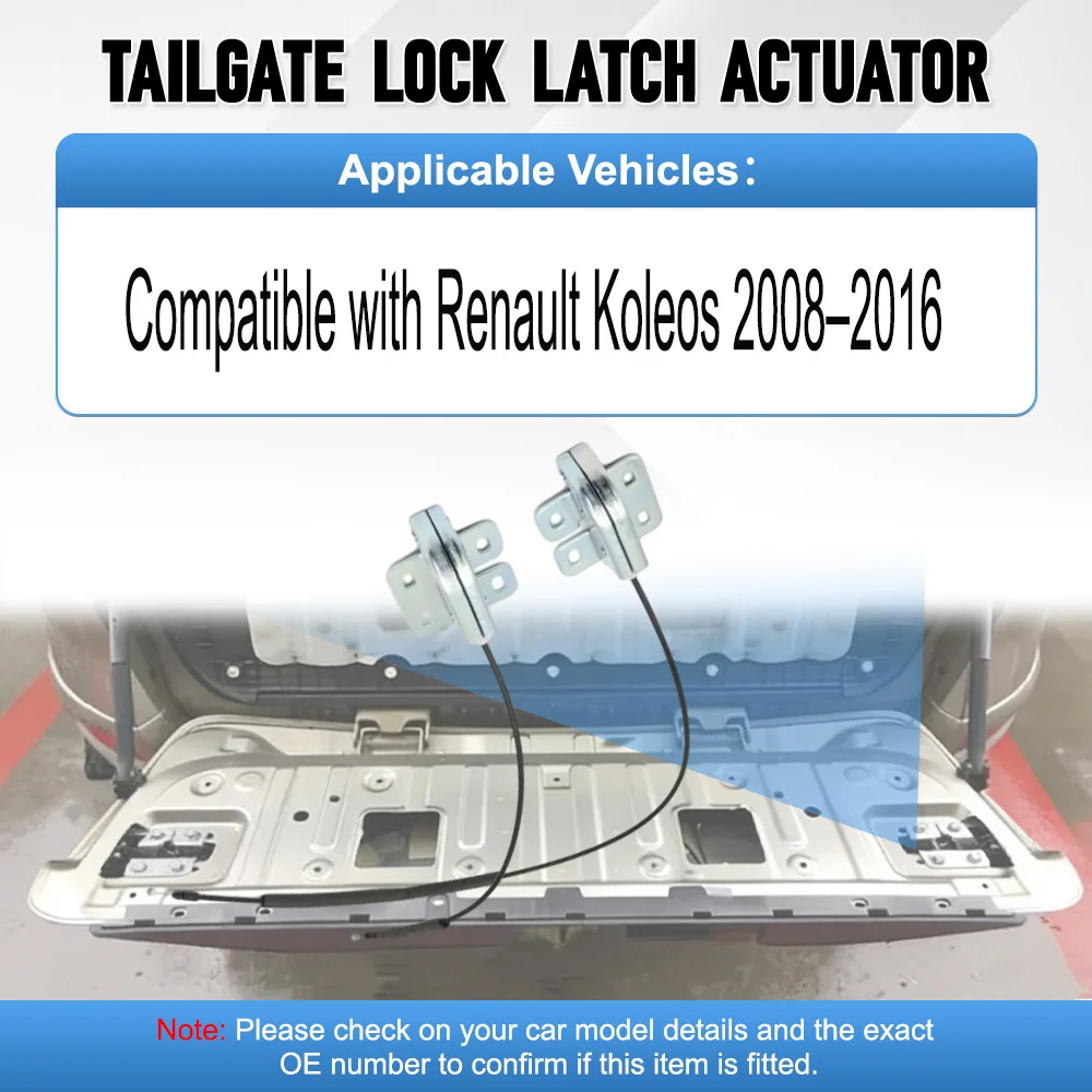 

905932234R, 905939948R 2 шт. тросы замка задней двери багажника (левый и правый) для Renault Koleos 2008–2016