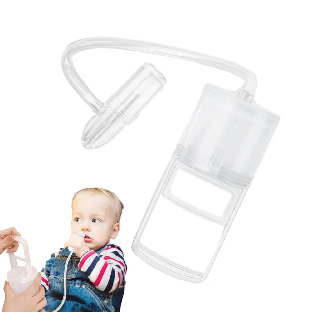 Manual Baby Nasal Aspirator Powerful Hand Pump Nose Tip Hygienic Nose Sucker Non-invasive Comfortable Nose Suctioners for Baby