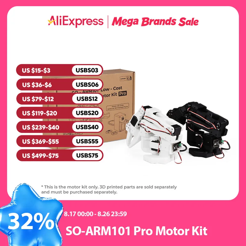 SO-ARM101 Kit Pro AI ロボットアーム サーボモーターキット LeRobot 対応