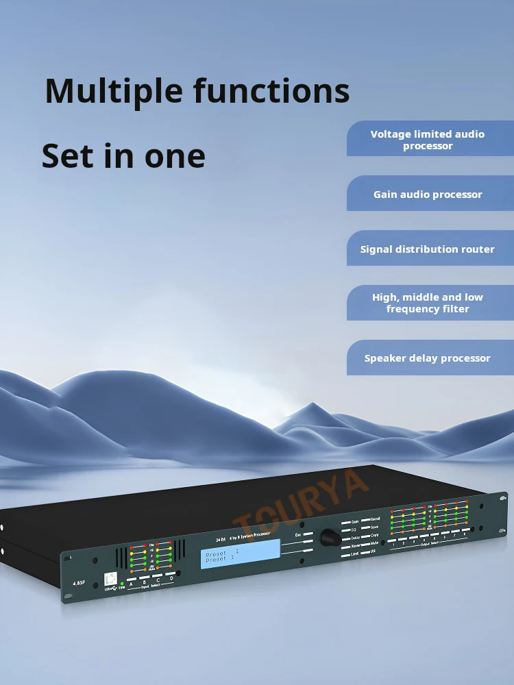 3.6SP4.8SP professional stage performance bar digital audio processor in and out DSP4 in 8 out 3 in 6 out