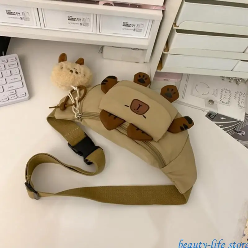 

Cartoon Chest Bag Slings Backpack Lovely Crossbody Bag Chest Pack Phone Bag 517D
