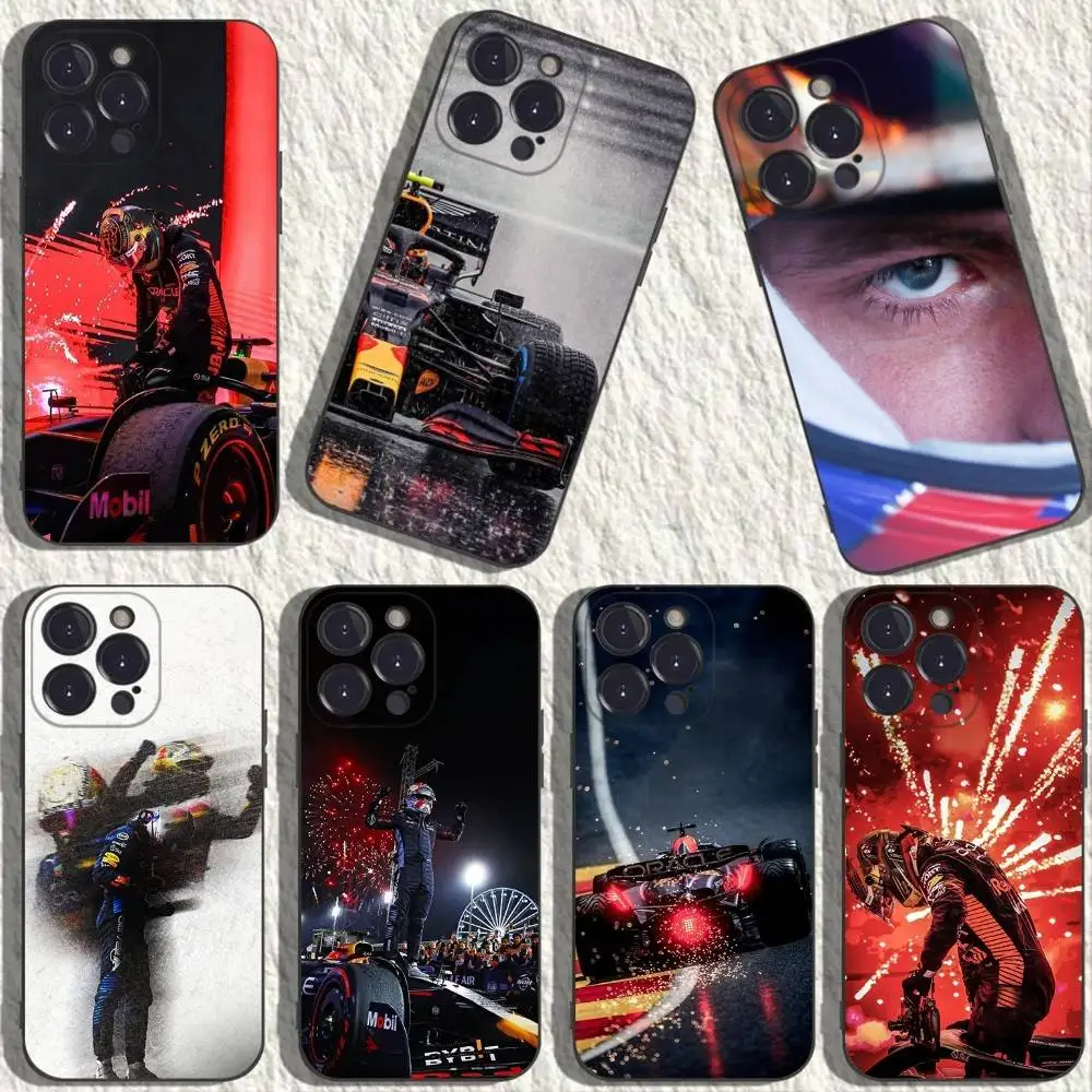 حافظة هاتف M-Max 33 V-Verstappen لهاتف iPhone 17,16,15,14,13,12,11,Plus,Pro Max,XS,X,XR,SE,Mini,8,7,غطاء أسود من السيليكون الناعم #1