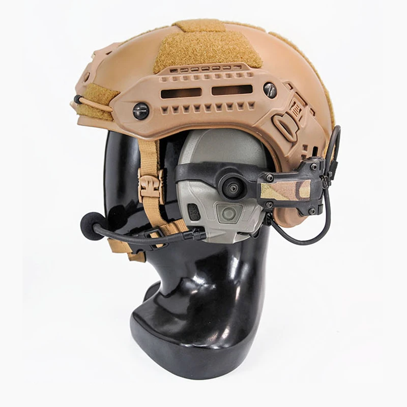 FMA FCS-Tactical AMP Headset Communication Wendy Helmet Connection Accessories Connection Bridge Camouflage Stickers Microphone