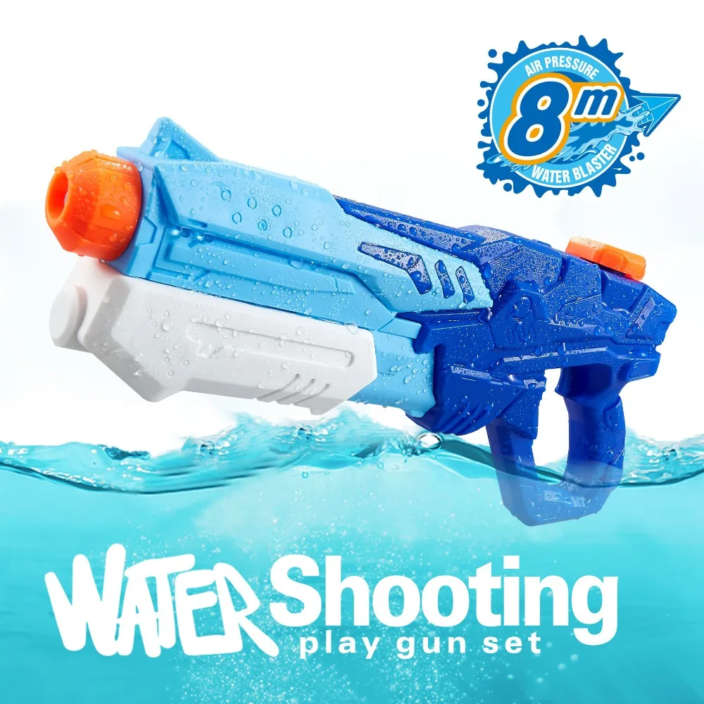 Wasserpistolen für Kinder und Erwachsene – 600 ml Spritzen-Wasserspielzeugpistole, große Reichweite, hohe Kapazität, Schwimmbad, Strand, Outdoor-Kampfspielzeug