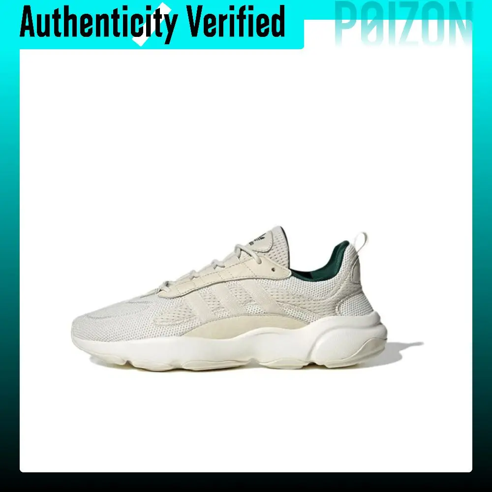 Adidas Originals Haiwee Comfortable Round Toe Abrasion Resistant Breathable Low top Casual Shoes Unisex White ID0553