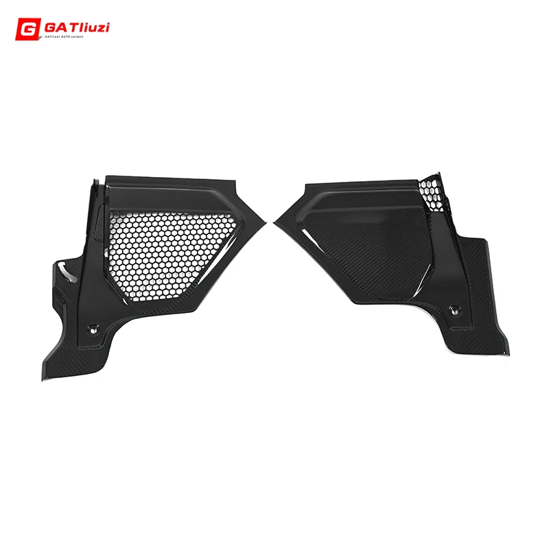 For BMW G80 G81 M3 G82 M4 Dry Carbon Fiber Engine Bay Cowls Grid Covers Carbon Fiber Top Corner Panels