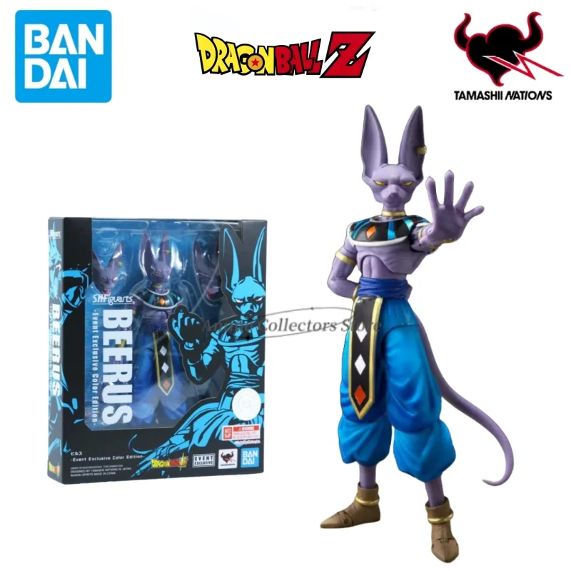 In Stock Brand New Genuine Bandai SHF Dragon Ball Series Beerus Event Limited Color Version Anime Figure Model Gift Collection