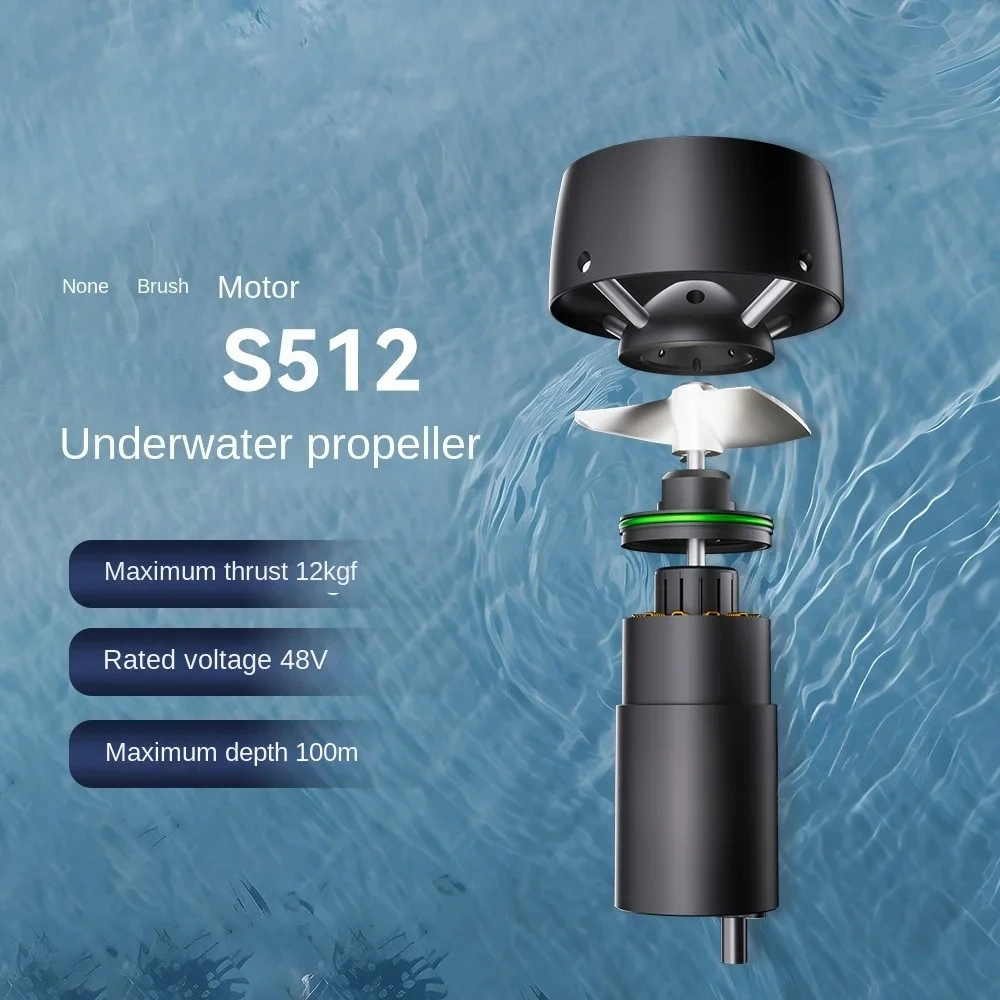 Sea Scooter 48V Brushless Waterproof Motor 12kgf Thrust Paddle Board Power