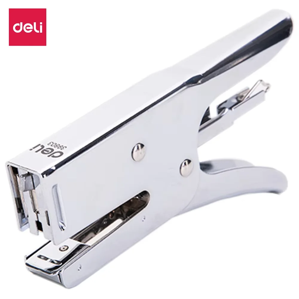DELI Plier Stapler 24/6 Heavy Duty Metal Stapler Office Supplies & Industrial Packaging Use Stapling Mahine BindingTool