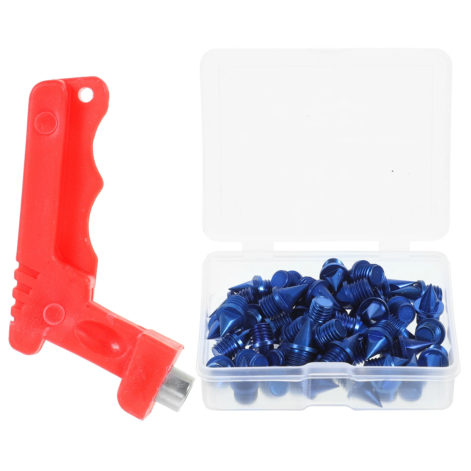 Zestaw zamienny do kolców do butów sportowych, wysoka przyczepność, kolce do skoku i biegania, stalowy stop, szybka instalacja, klucz w zestawie.