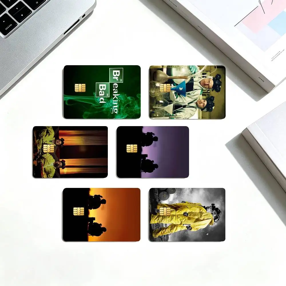 B-Breaking Bad TV Character  Credit Card HD Stickers Small Chip Waterproof Sticker Game Card Decal Gift