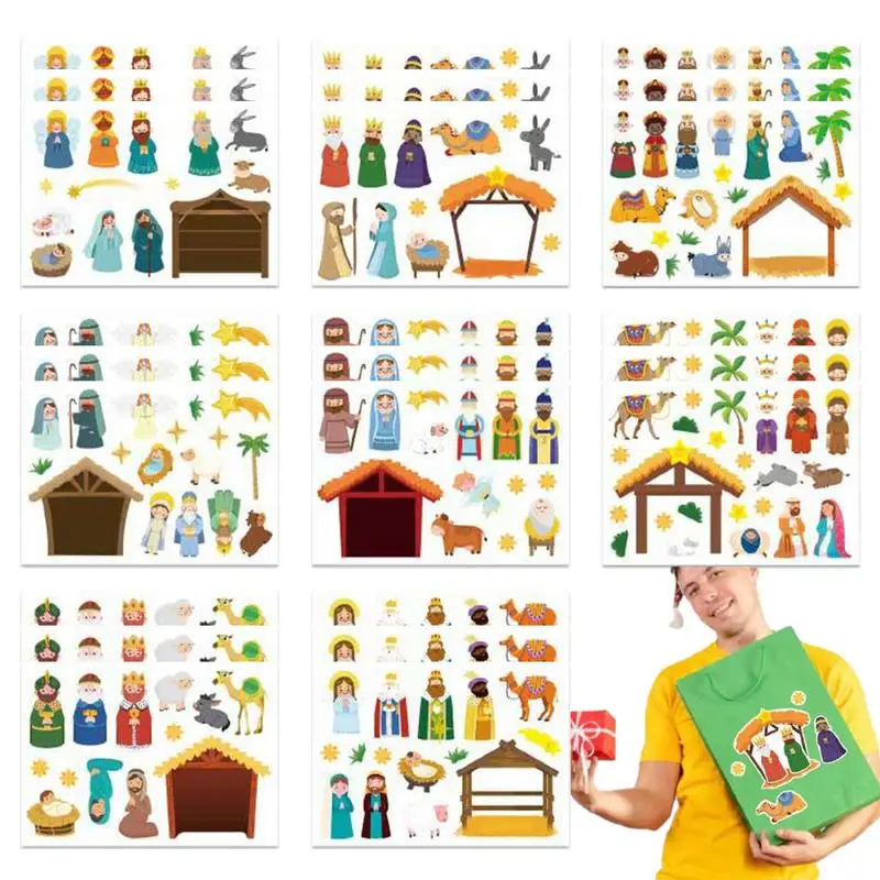 

Набор наклеек для Рождества, наклейка на стену, Рождественская Рождественская сцена, Рождественские наклейки для Рождества «сделай сам», наклейка для окна, наклейка для вечеринки