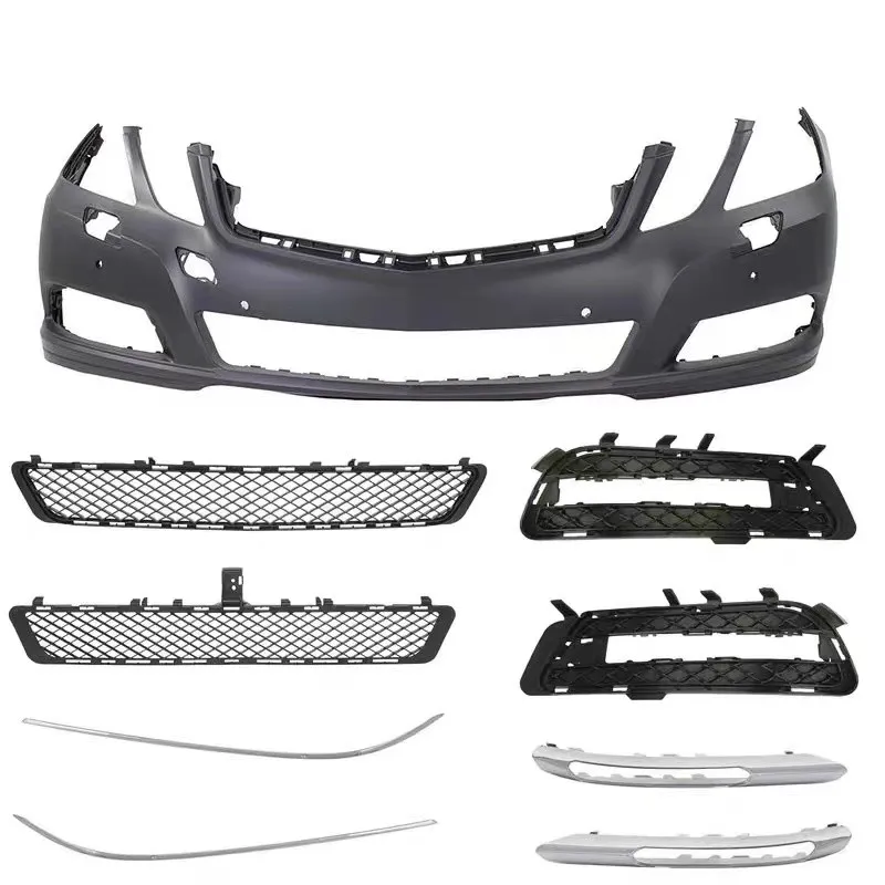 Hot Sale Electroplating Strip Fog Lamp Frame Lower Grille Front Bumper For W212 E180E200 E250E260 E300