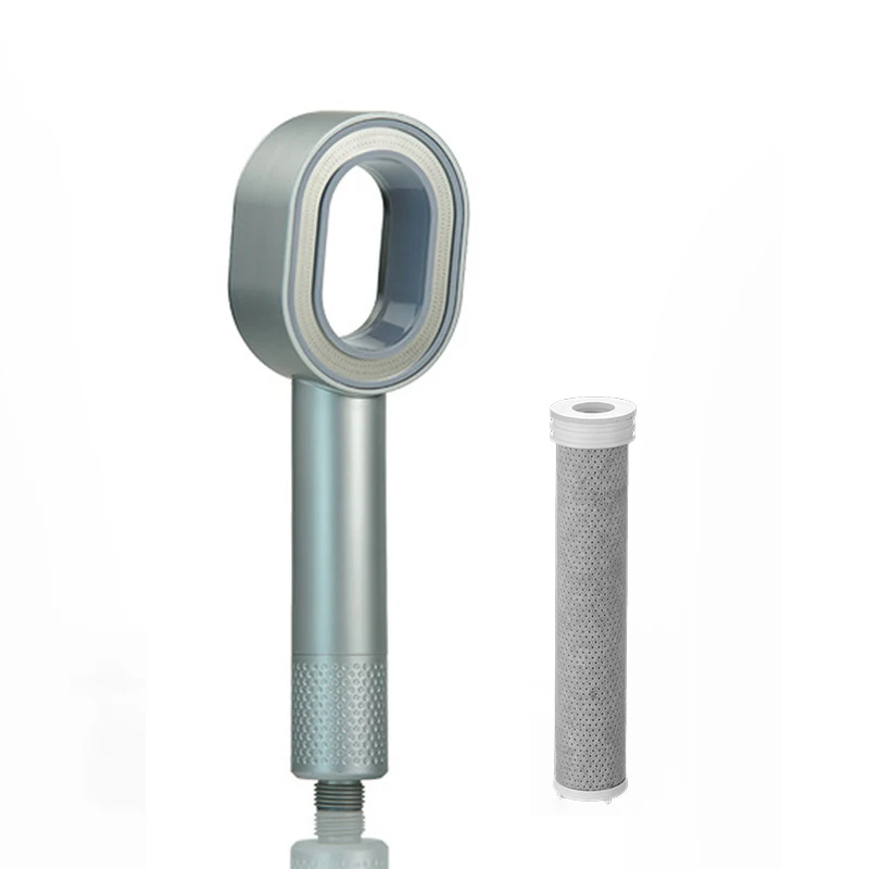 Filter Douchekop Schoonheid Hogedruk Zwarte Handgreep Douchekop Waterbesparende Filtratie Zuivering Badkamer Accessoires - afbeelding 1