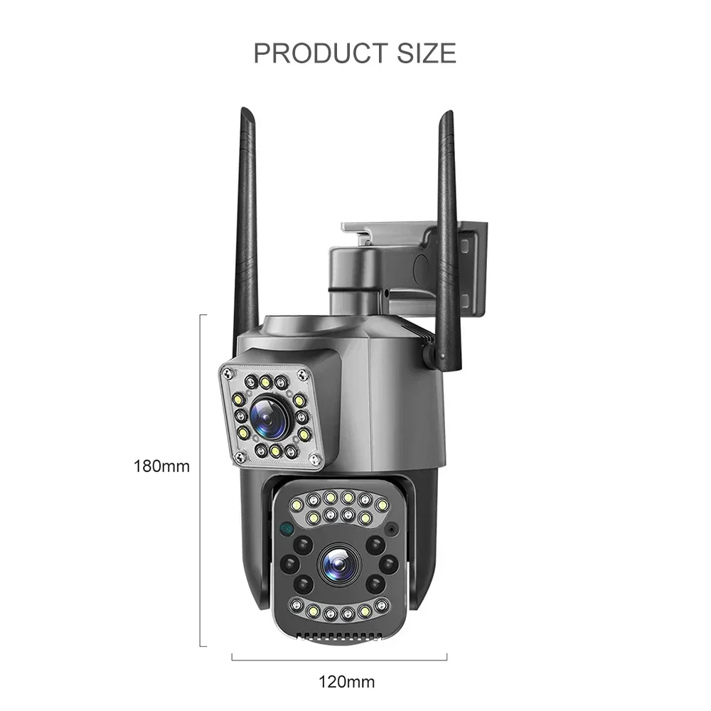 CCTV Camera V380 Pro 4K 4MP 4G Free SIM Card Outdoor IP Security Camera Bidirectional Call Color Night Vision AI WiFi Camera