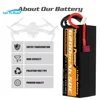 4S リポバッテリー 14.8V 6200mah ハードケース 50C T EC3 XT60 XT90 ディーンズバギーモンスタークローラー 1/8 車のトラック RC パーツ 4