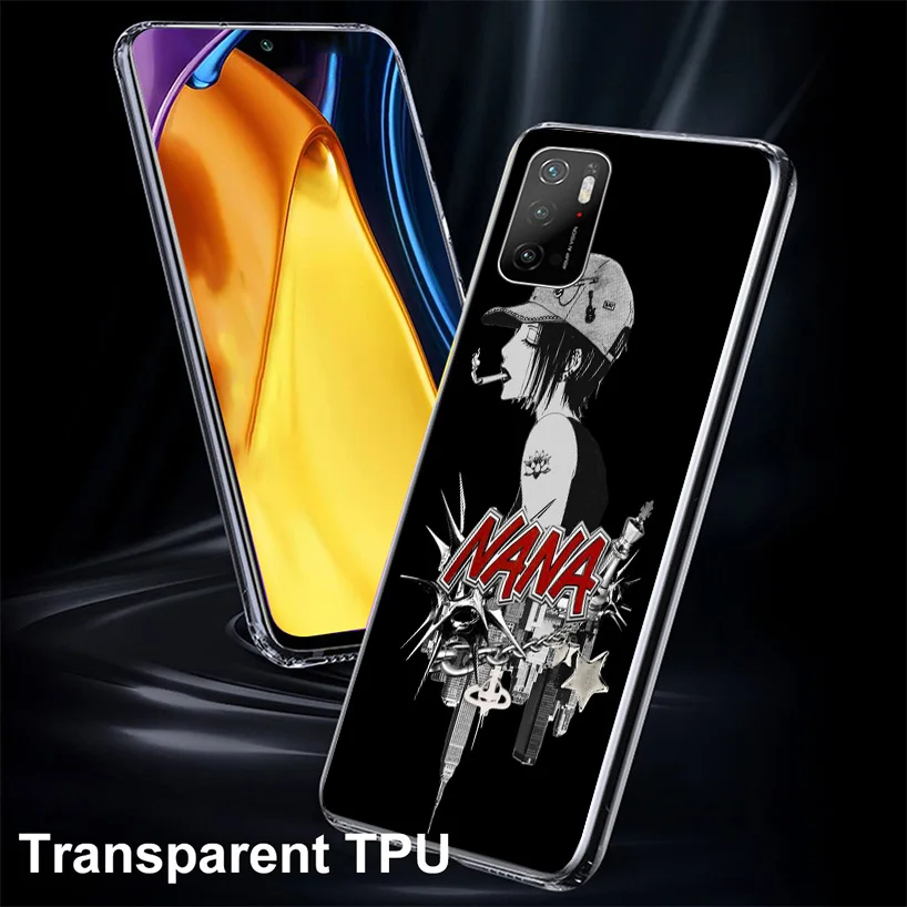 NaNa Osaki Anime Cover Phone Case For Xiaomi Poco X7 X6 X5 X4 Nfc X3 Pro F6 F5 F4 Gt F3 F2 F1 M5S M4 M3 Soft Fundas Shell