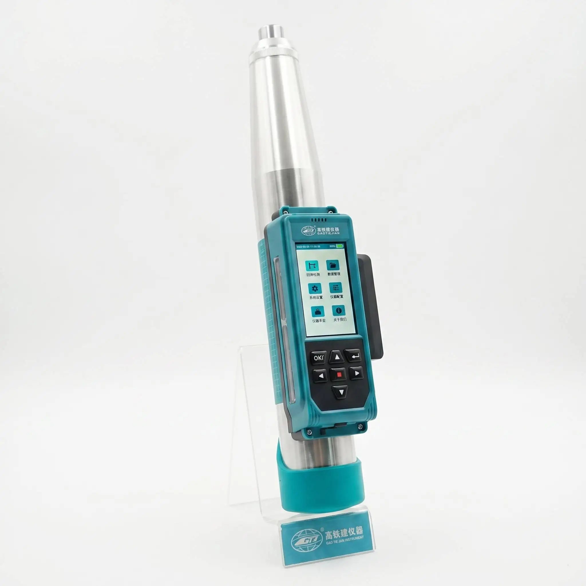 Anti-Freeze Portable Hardness Tester for Canada Pipeline Inspection-Extended Battery Life NDT Tool Stainless Steel Blue