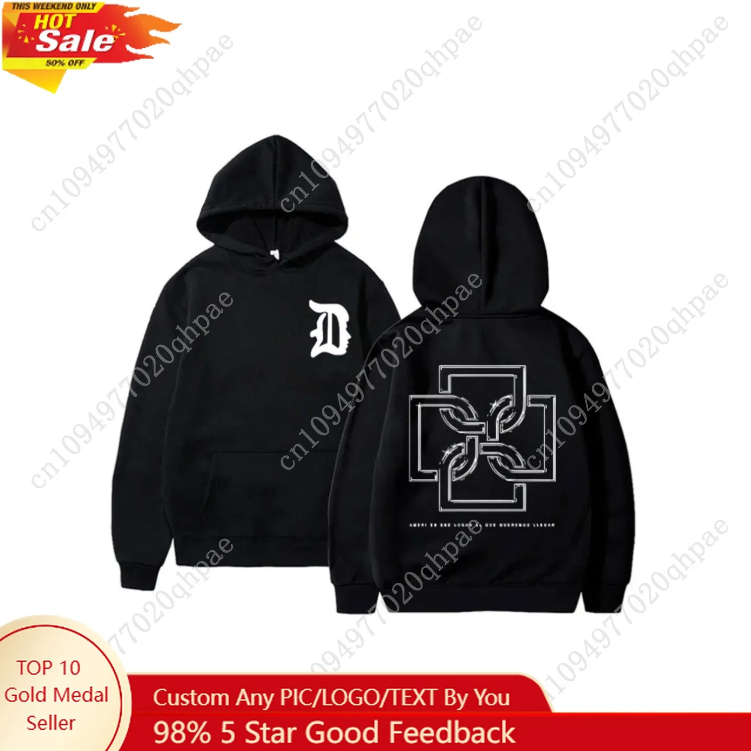 

Rapper Duki Merch Hoodie Unisex Casual Fleece Cotton Pullover Male Trend Hoodies Men Women Fashion Hip Hop Oversized Streetwear