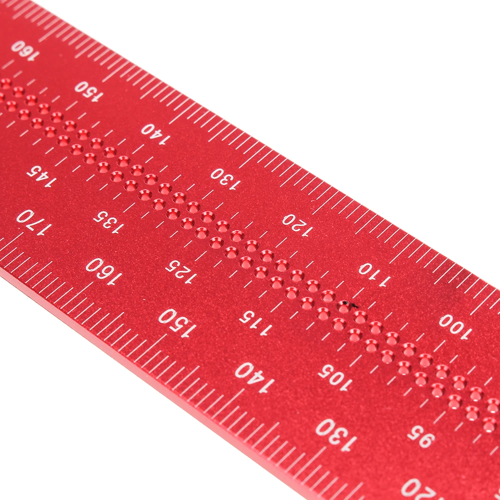 VEIKO-LS Woodworking 90 Degree 300mm 12 inch Precision L Square Measurement Ruler for Measuring and Marking Woodworking