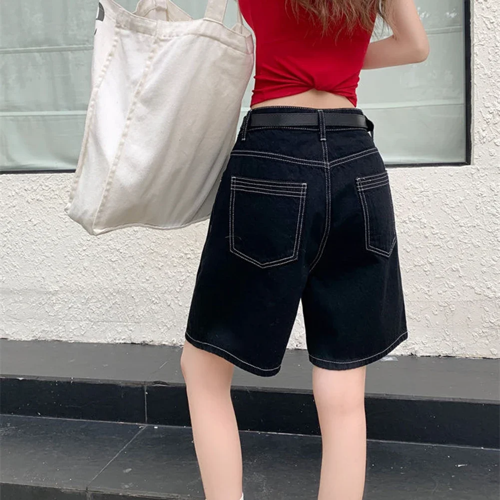 2025년 새로운! 트렌디한 핫 걸 스타일 더블 라인 하이 웨이스트 와이드 레그 팬츠, 루즈하면서도 슬림한 캐주얼 & 패셔너블한 룩