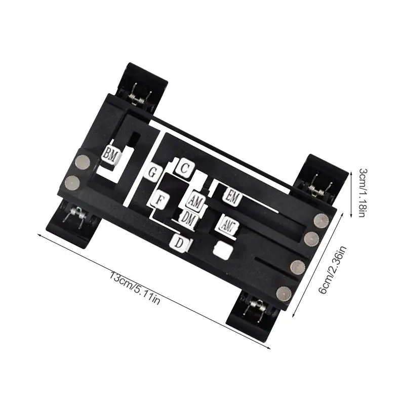 Prasa do akordów gitarowych Przenośne narzędzia do nauki gitary Narzędzie do treningu gitary Odporny na zużycie system nauki akordów Pomoc w akordze
