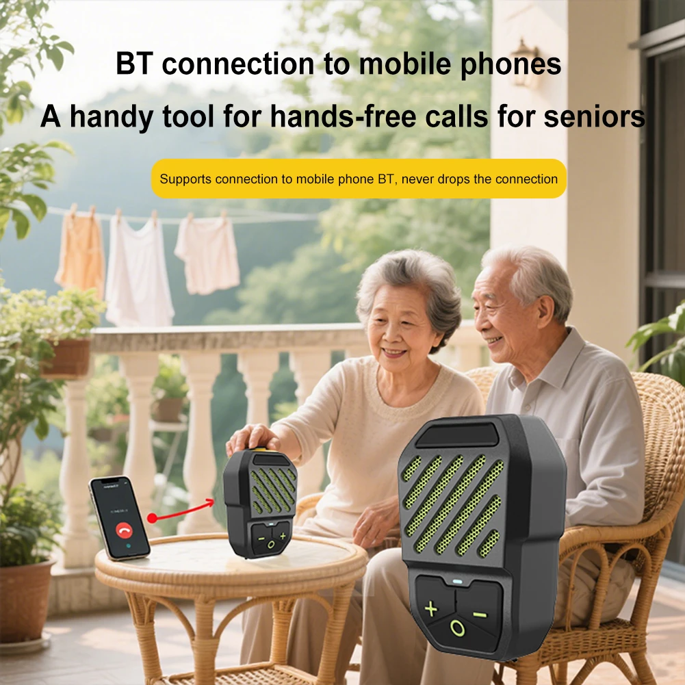 Altavoz Bluetooth portátil, altavoz magnético con Clip, micrófono inalámbrico BT, altavoz deportivo Lavalier para ciclismo/senderismo