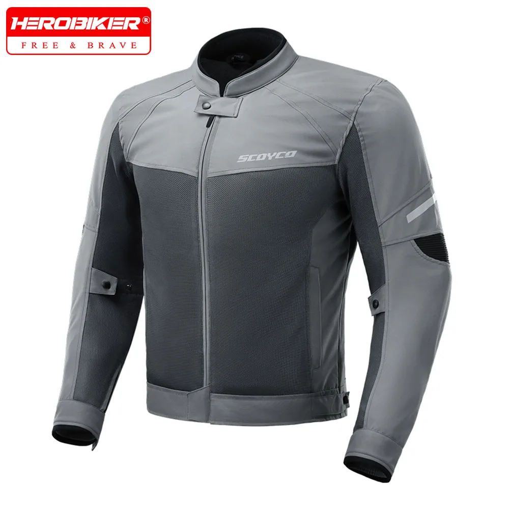 

Summer Breathable Motocroos Riding Jacket Motorcycle Riding Jacket Men Mesh CE Pads Motorbike Jacket Wear-resistant Moto Clothes