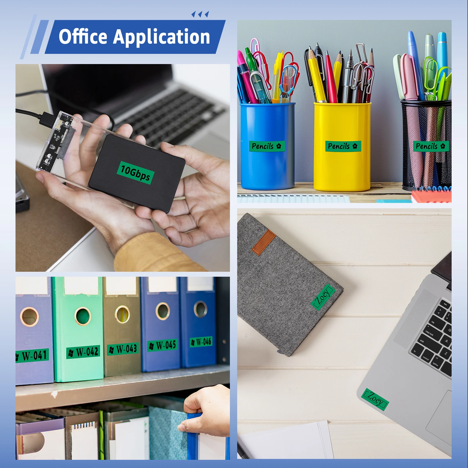 3-10PK 12mm Tapes Compatible for Dymo Letra Tag A91334 A91330 91331 16952 Label Ribbon for DYMO LetraTag Plus LT100H QX50 Maker