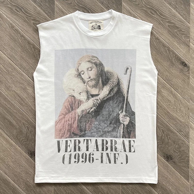

Vertabrae майки футболка с портретом овчарки, картина маслом, принт, 100% хлопок, повседневный спортивный топ без рукавов для мужчин и женщин, настоящая фотография