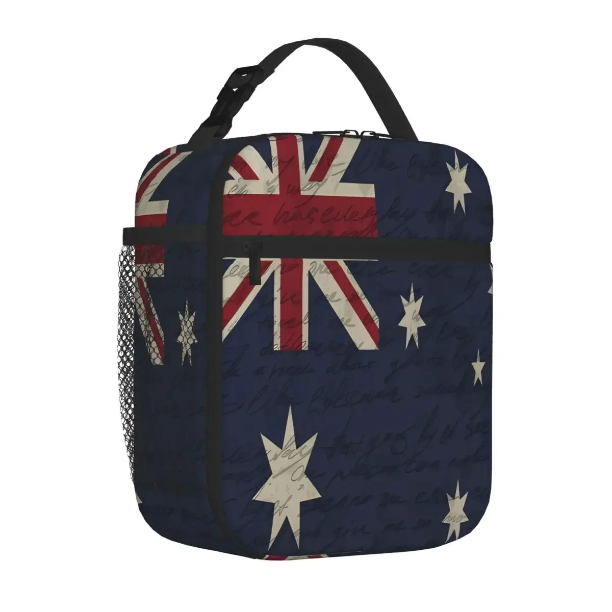 Bestselling Vintage Australian Flag Compact Style Neoprene Lunch Bag Office Meal Prep Compact Lunch Bag