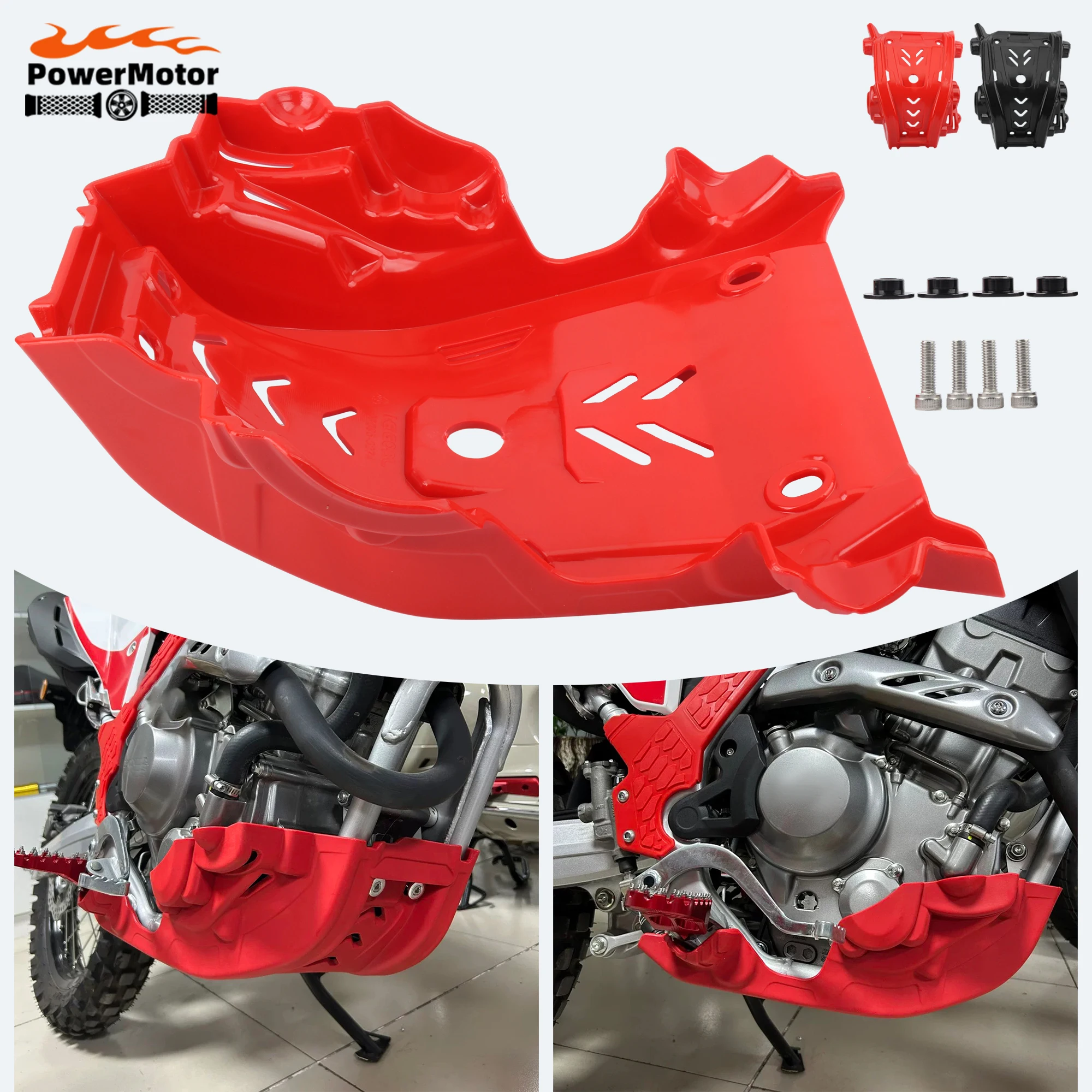 

Motorcycle Engine Chassis Protective Cover For HONDA CRF300L CRF300 L CRF 300 2021-2024 Motocross Skid Plate Engine Guard Enduro