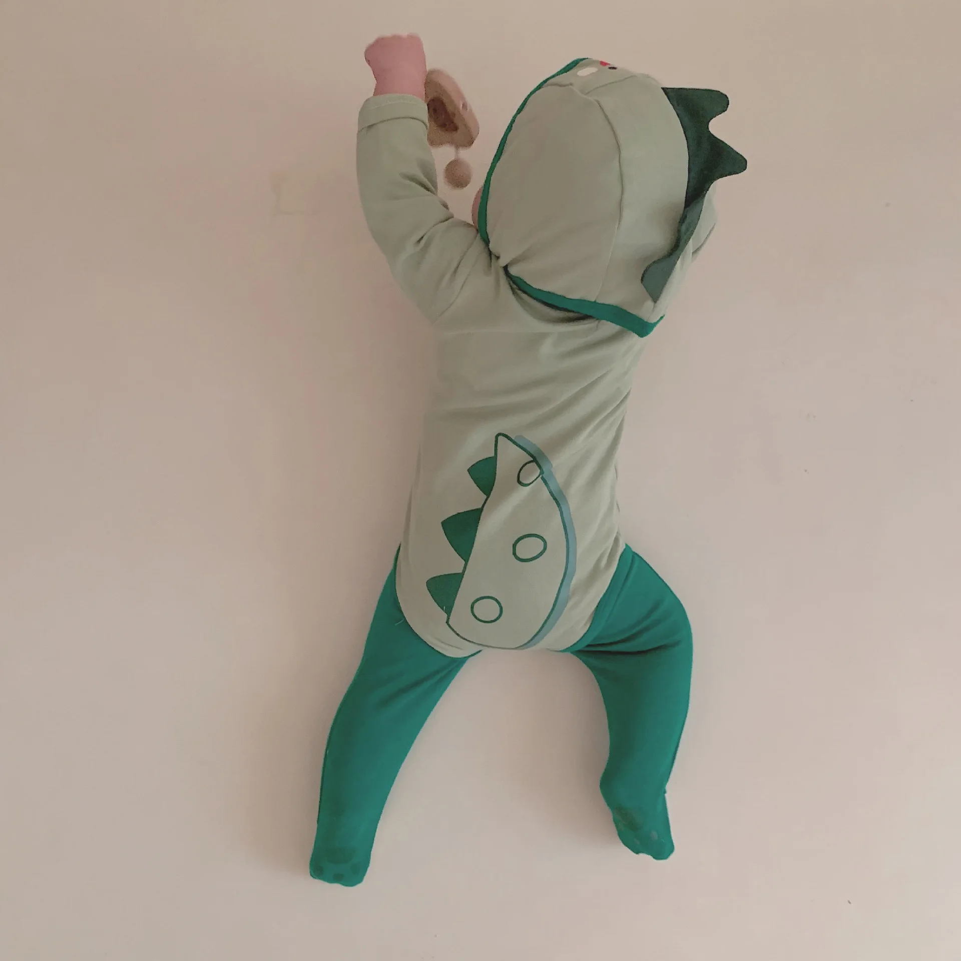 

Dinosaur Rompers Three Piece Set 2025 Spring and Autumn New Fashion Cute Casual Comfortable Soft Rompers Set