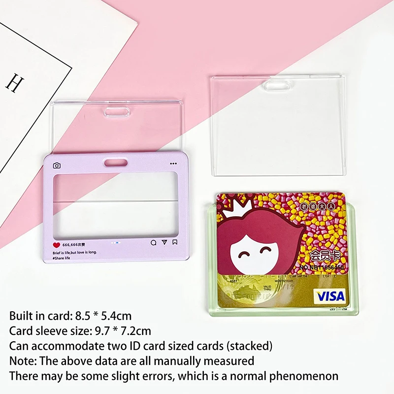 Милый мультяшный диалоговый ящик, прозрачная обложка для дисплея, студенческий слайдер, анти-потерянная обложка для карт, креативная защитная крышка для карт, подарки