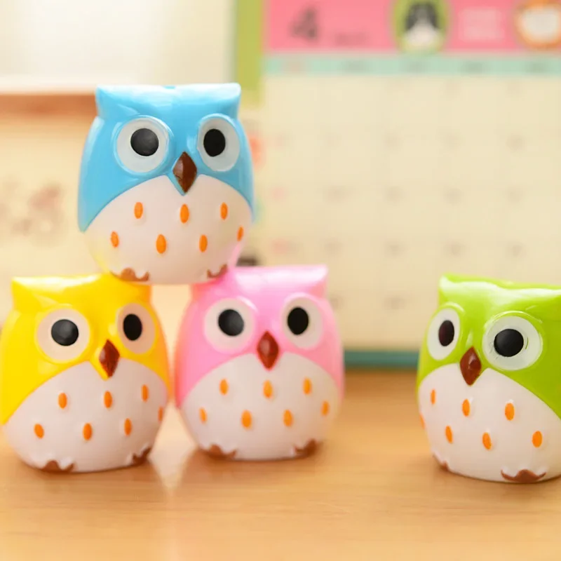 1pc Kawaii Owl Pencil Sharpener Cutter Knife Creative Cartoon Children Promotional Gift School Office Supplies Stationery