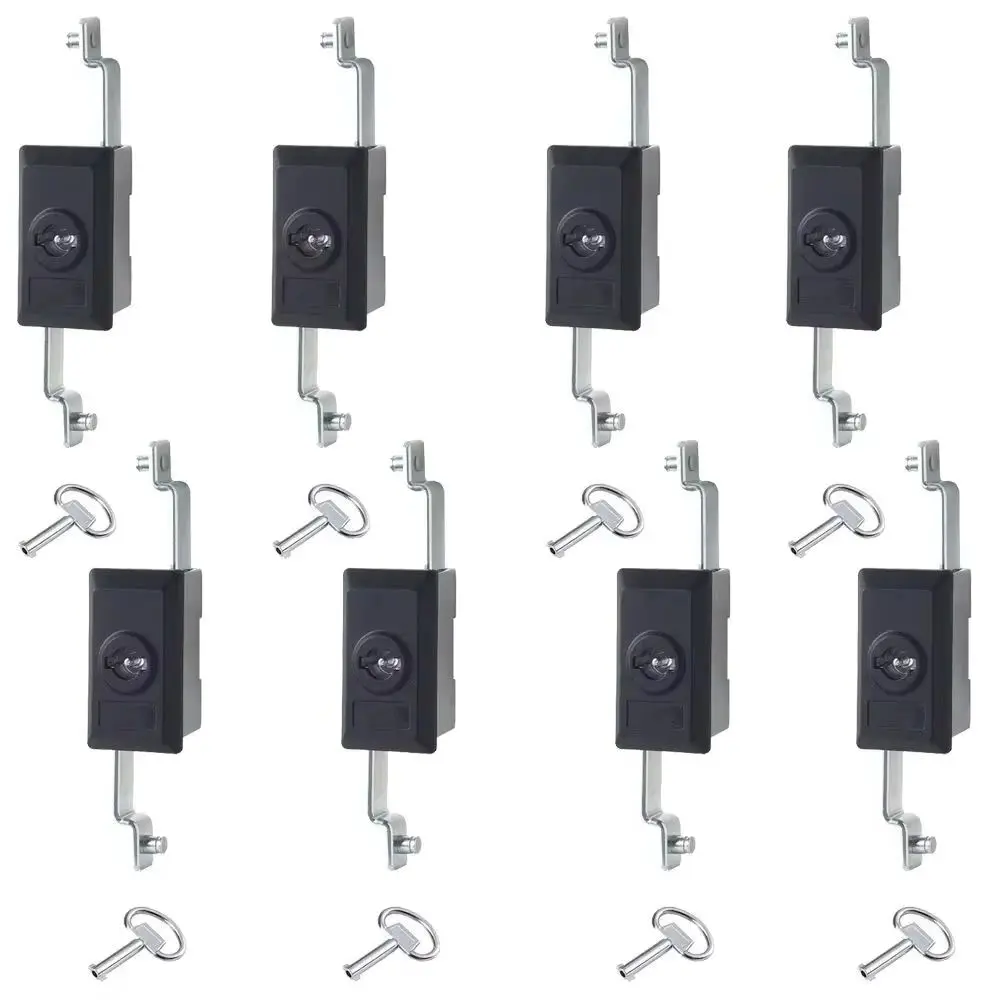 

8 шт. замков из цинкового сплава для промышленных панелей, распределительных коробок, шасси, выключателей, электрических шкафов, механического оборудования