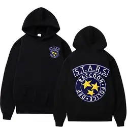 Limited Resident Evil Logo Graphic Hoodies Men's Harajuku Y2k Long Sleeve Sweatshirts Male Fashion Cool Casual Hoodie Streetwear