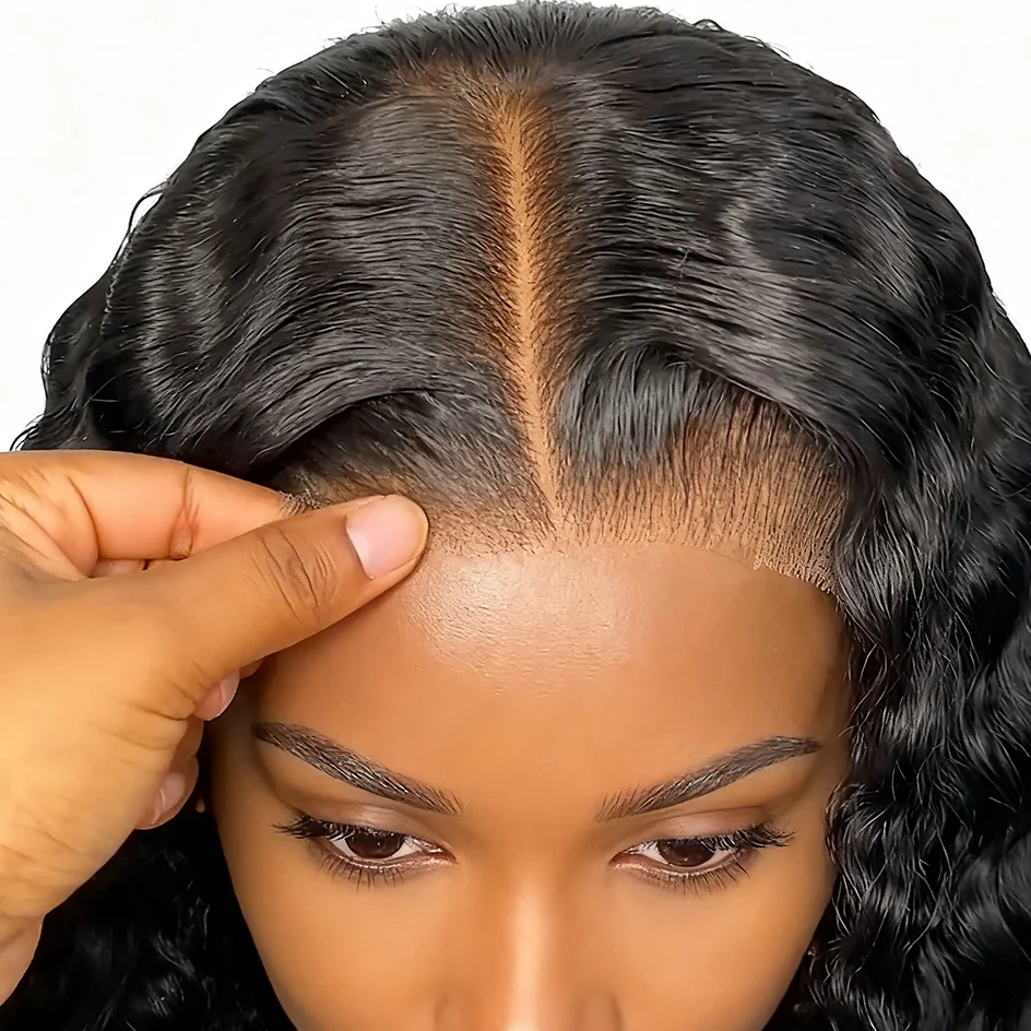 Heyju Wig Water Wave Glueless Wig Human Hair Curly 13x6 13x4 HD Frontal Wig 250% Deep Wave Wigs Wear Go 5x5 HD Lace Closure Wig image 2