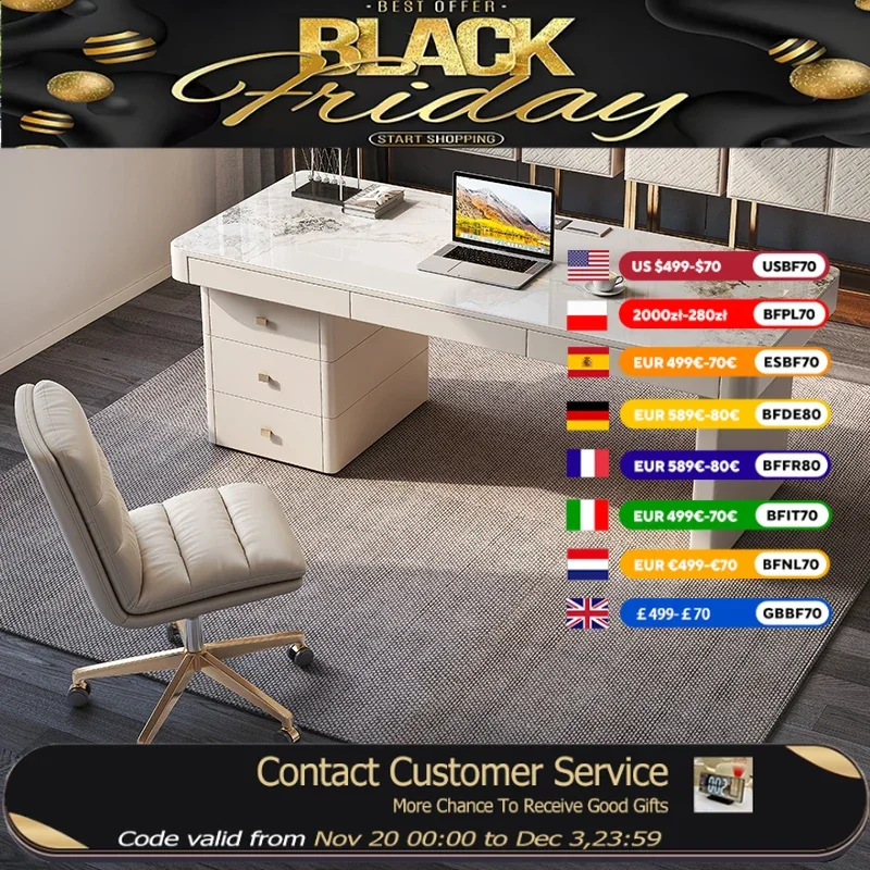 

Дизайнерское хранилище, современный письменный стол, роскошные ящики, эстетические большие стоячие компьютерные столы, игровой ноутбук, мебель Escritorios