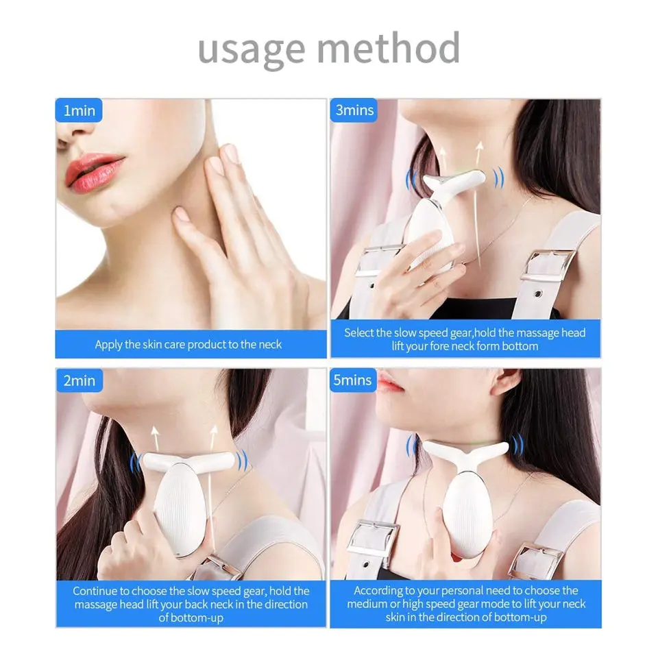 LED Neck Beautifying Instrument Multi-functional Devices Massager for Face Beauty Appliances Light Therapy Photon Skin Care Neck