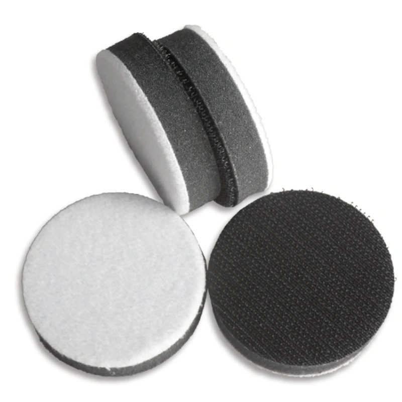 Almohadilla de interfaz de espuma suave para lijadora, almohadilla de pulido para disco de lijado de bucle de gancho, papel de lija, herramientas abrasivas, 2 piezas, 2 pulgadas, 50mm
