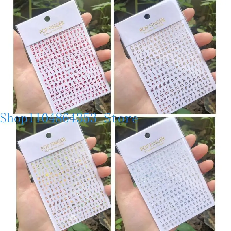652F Stickers Uppercase Letter Lower for Case Letter Stickers Self-Adhesive 26 Letters DIY Decorations (Multico