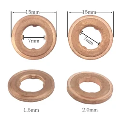 50PCS 7×15mm Diesel Common Rail Injector Nozzle Copper Sealing Washer EURO-III Shim Gasket for Bosch
