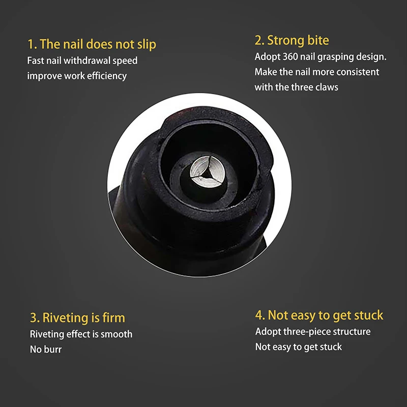 

Electric Rivet Nut Gun Pull Drill Riveter Conversion Adapter For Cordless Rivete Nozzle Nut Tool Multifunction Nail Gun Tool