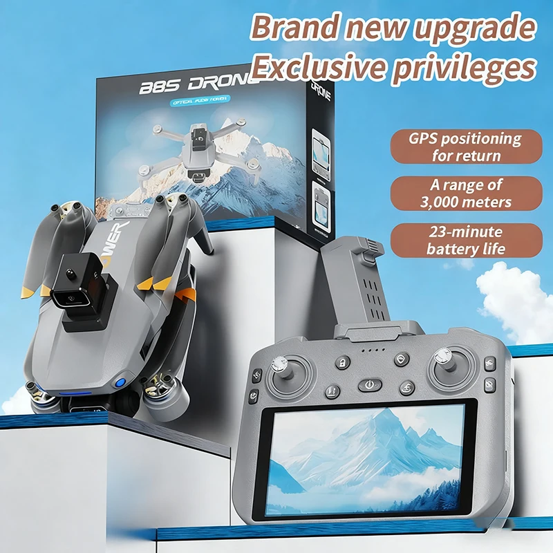 2025 جديد B8S الطائرة بدون طيار 4K المهنية 5G GPS HD كاميرا مزدوجة التصوير 3 كجم فرش طوي شاشة كبيرة أجهزة الاستقبال عن بعد اللعب هدية #6