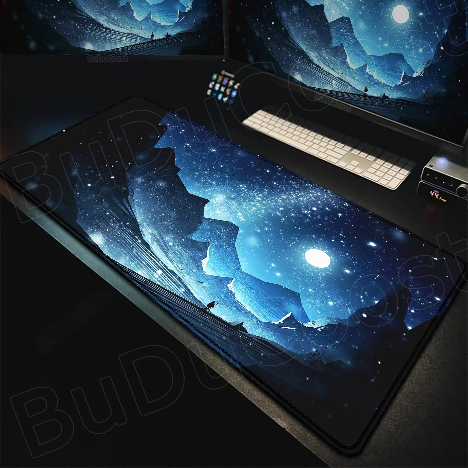 Exquisite XXL Anti Slip Rubber Mouse Pad Desktop Keyboard Pad Office Gaming Mouse Pad Anime Landscape Sunset Extended Mouse Mats