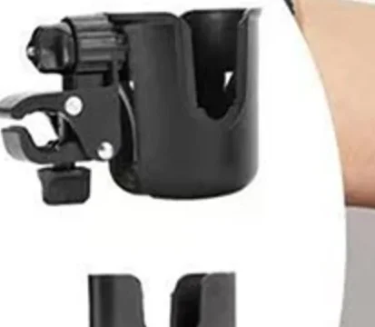 1 Piece Universal Bottle Holder 2-in-1 Stroller Water Cup Holder With Phone Holder For Wheelchair Toddler DIY Accessories